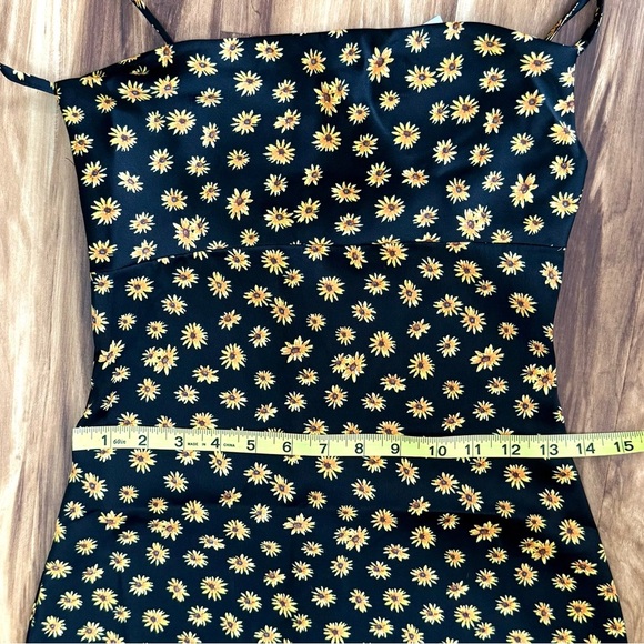 New WeWoreWhat Sunflower Midi Slip Dress - Picture 5 of 8